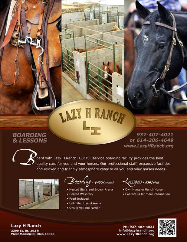 Lazy H Ranch Flyer Design - Robintek: Columbus Website Design, Graphic ...