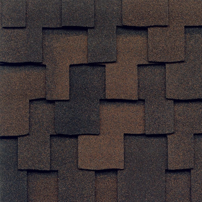 GAF's Grand Canyon Sedona Sunset shingle swatch