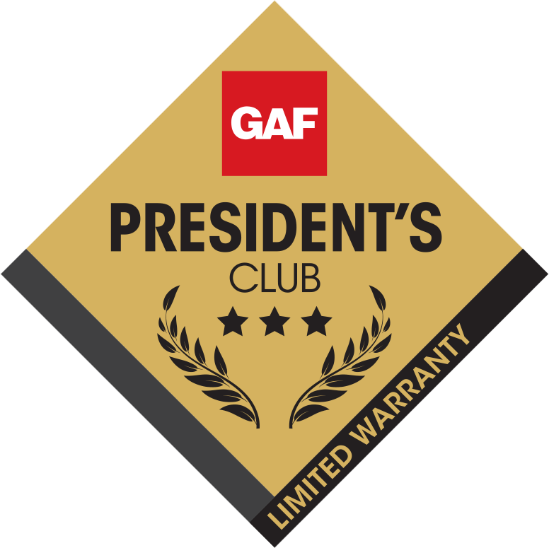 GAF 3-stars Presidents Club Limited Warranty Diamond