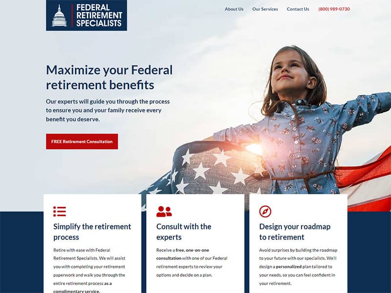 Federal Retirement Specialists New Website Design Columbus Ohio