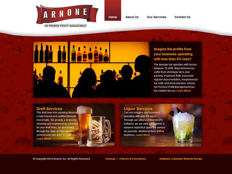 Arnone, INC. small business website consultation for bar and restaurant owners