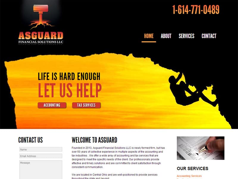 Asguard Financial Solutions - Business Website