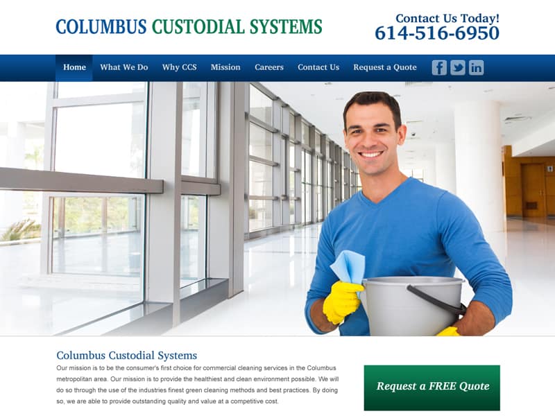 Columbus Custodial Systems - Custodial Services Website