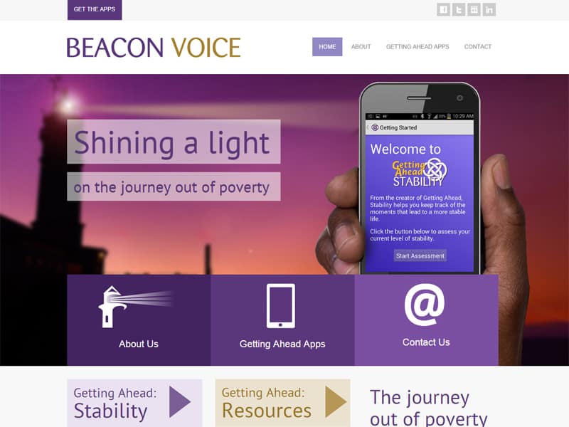 Beacon Voice - Mobile App Website