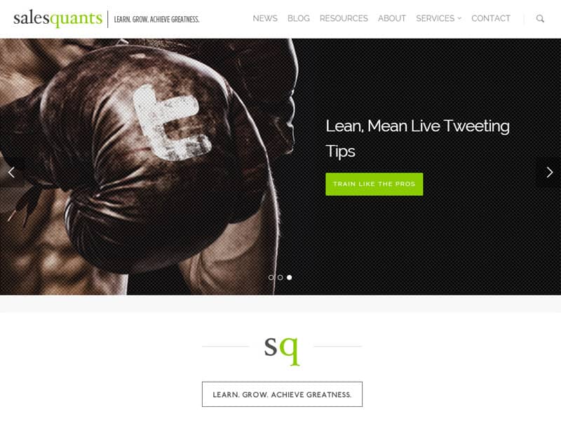 Sales Quants - Sales and Marketing Website