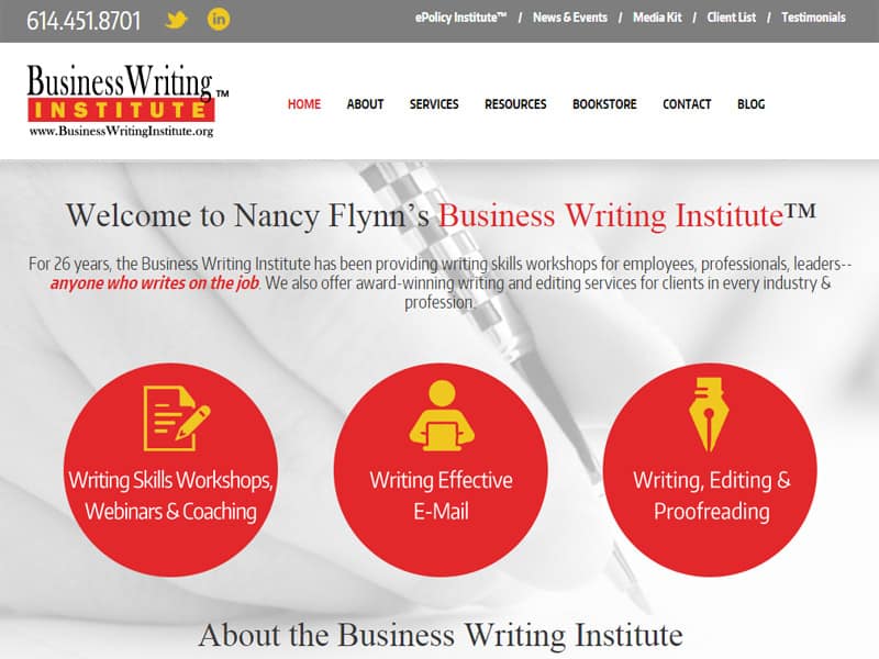 Business Writing Institute - Business Writing Website