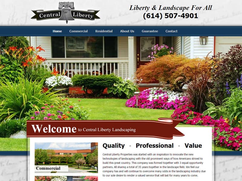 Central Liberty Properties - Landscaping Website