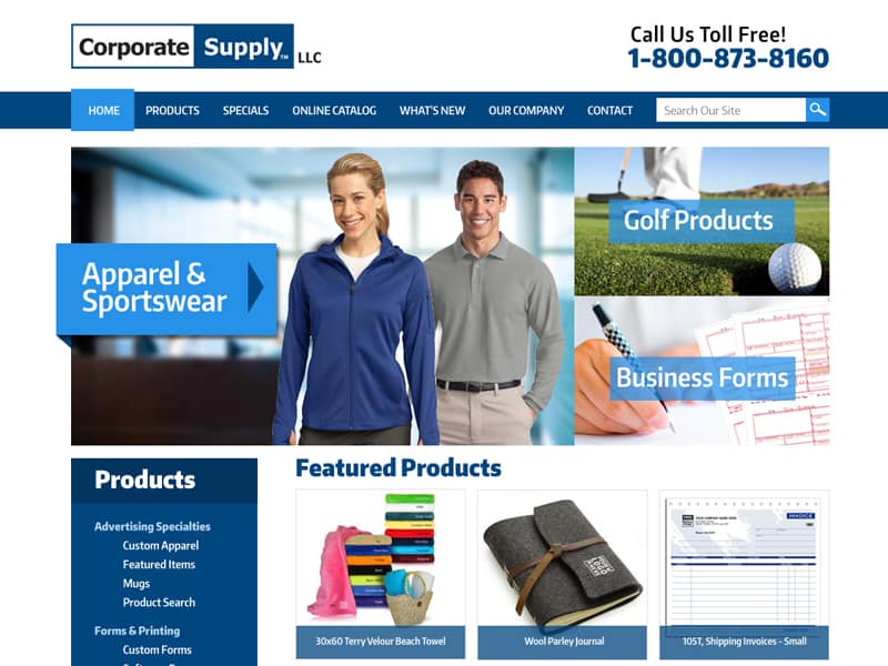Corporate Supply - Custom Business Supply Website