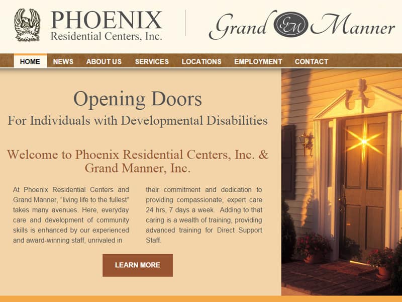 Phoenix Residential Centers and Grand Manner - Residential Care Center Website
