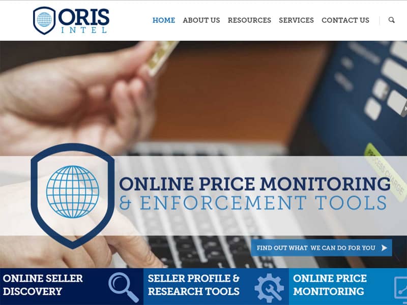 ORIS Intel Website Design Robintek Columbus Website Design