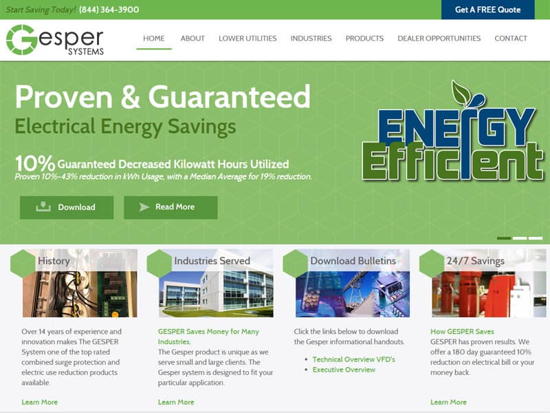 Gesper Systems - Energy and Technology Website