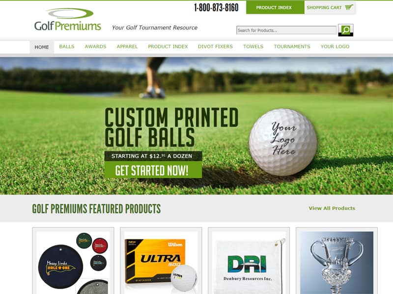 Golf Premiums - Golfing Business Website