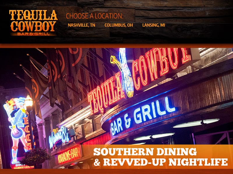 Tequila Cowboy Bar & Grill - Restaurant Bar & Grill Website