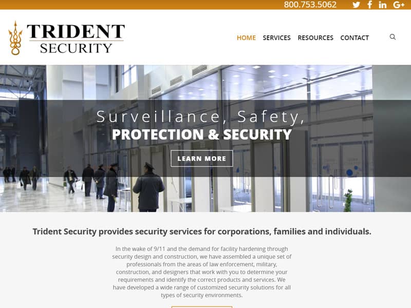 Trident Security USA - Technology and Security Website