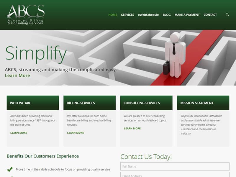 ABCS - Advanced Billing & Consulting Services - Consulting Services Website