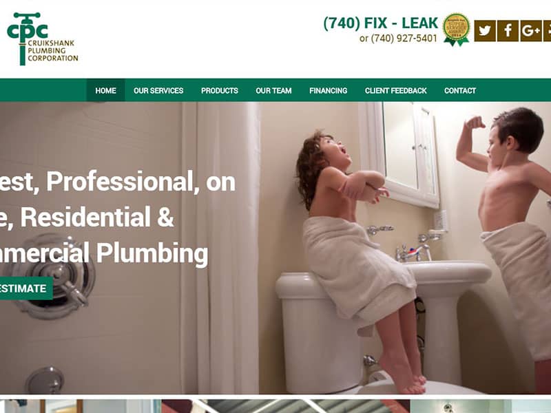 Cruikshank Plumbing - Plumbing Corporation Website