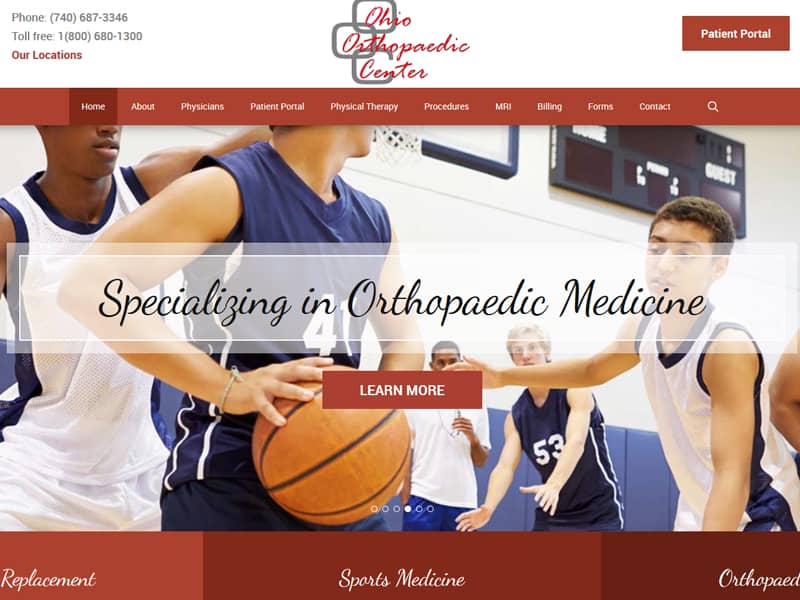 Ohio Orthopaedic Center Website