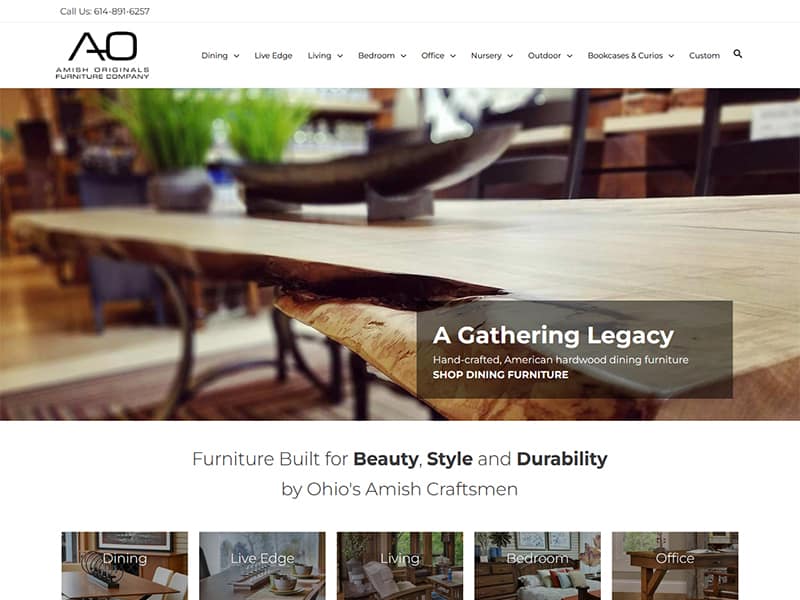 Amish Originals User Experience eCommerce Site