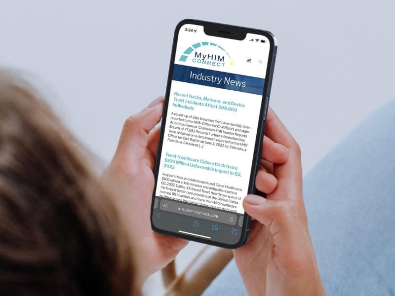 MyHIMConnect Mobile Responsive Design Robintek Columbus Ohio
