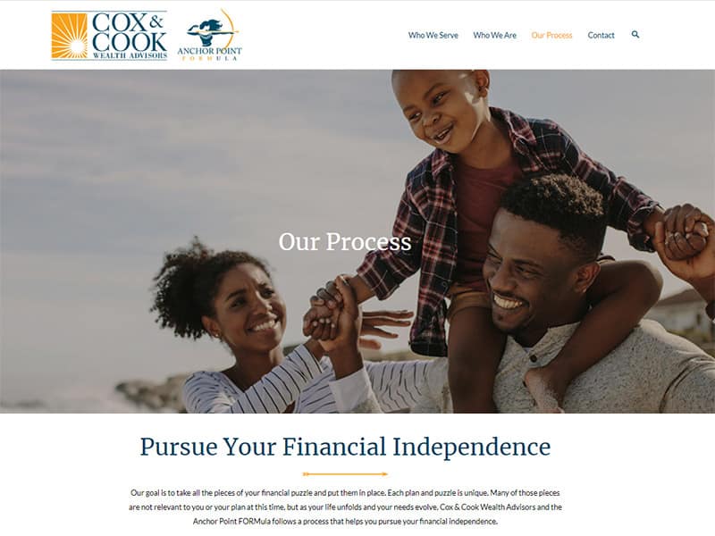 Cox & Cook High Design Subpages - Robintek Web Design Ohio