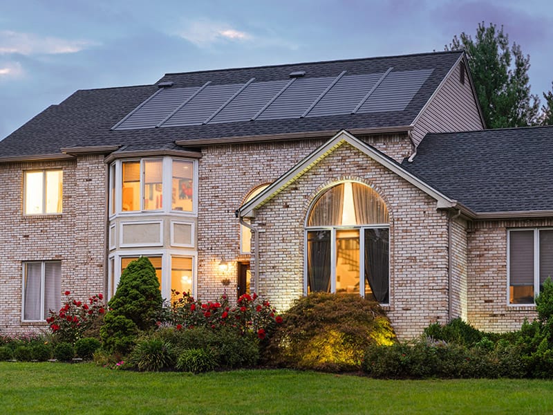 Timberline Solar™ GAF Solar Shingles on Residential Home Roof