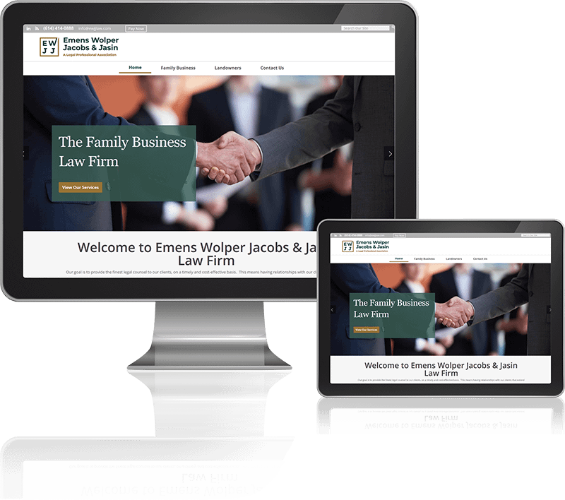 Emens Law Firm Website Design Examples