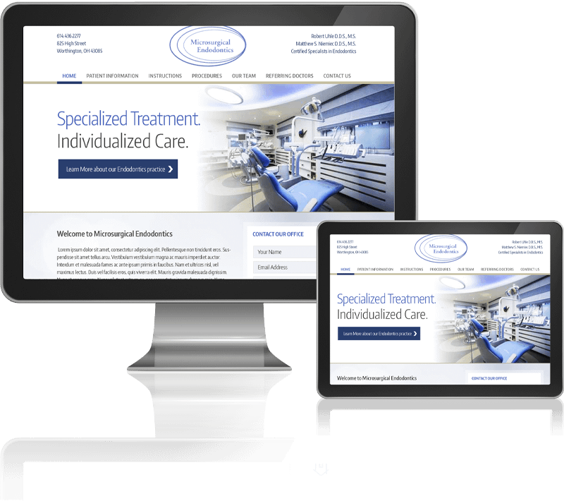 Microsurgical Endodontics Website Design