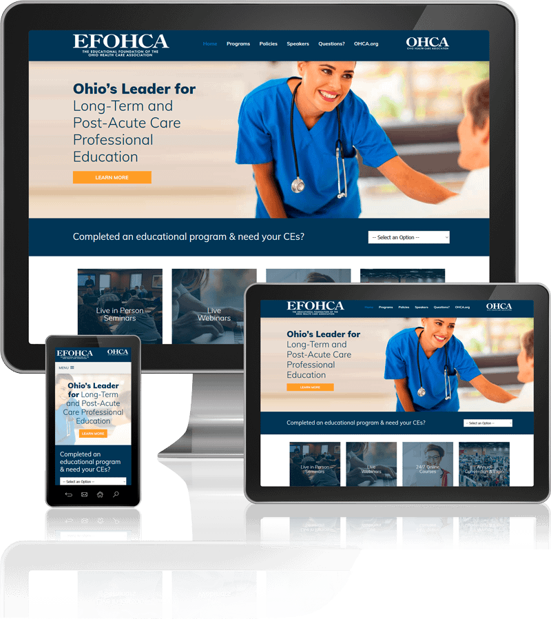 EFOHCA Custom Healthcare Website Design