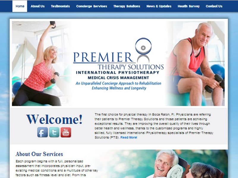 Premier Therapy Solutions – international physiotherapy website