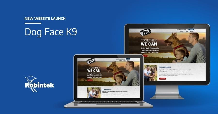 Dog Face K9 Website launch blog header