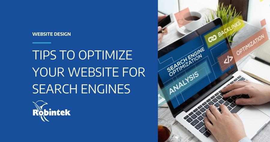 Blog header for post on optimizing your website for search engines