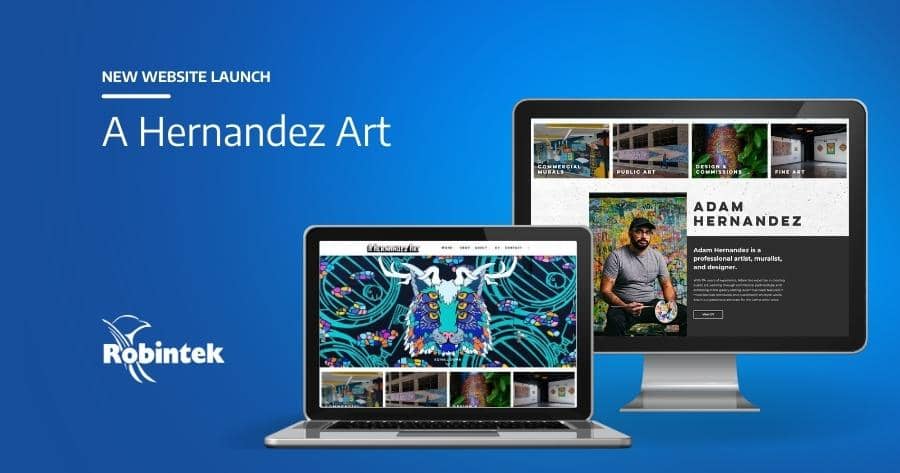 the homepage for the A Hernandez Art website