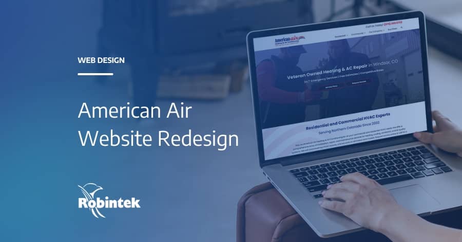 American Air Website Redesign blog header graphic