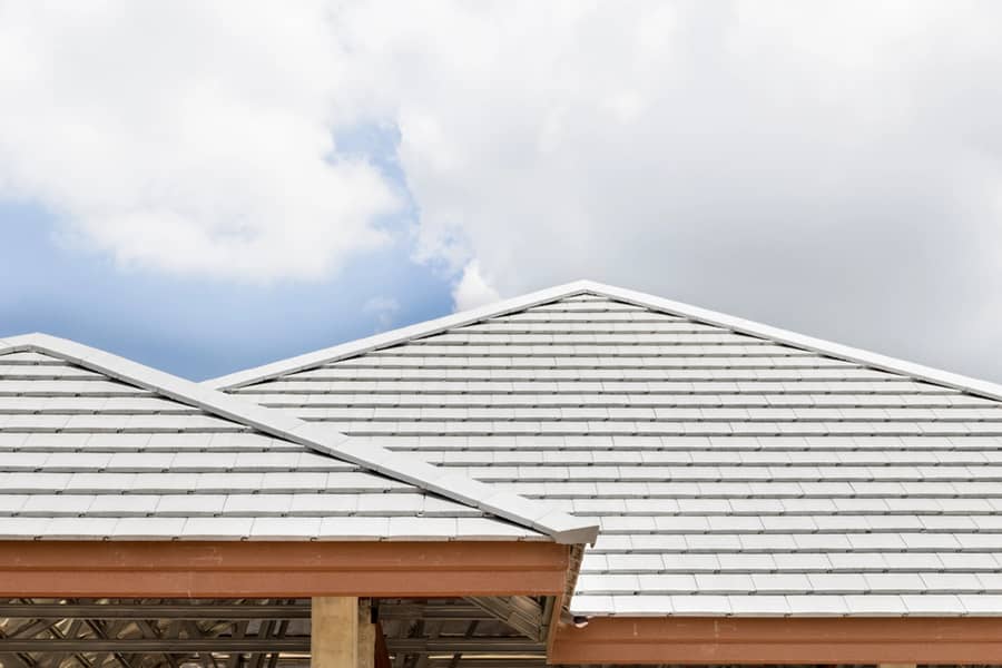 Roof Concrete gray color for Cool Roofing