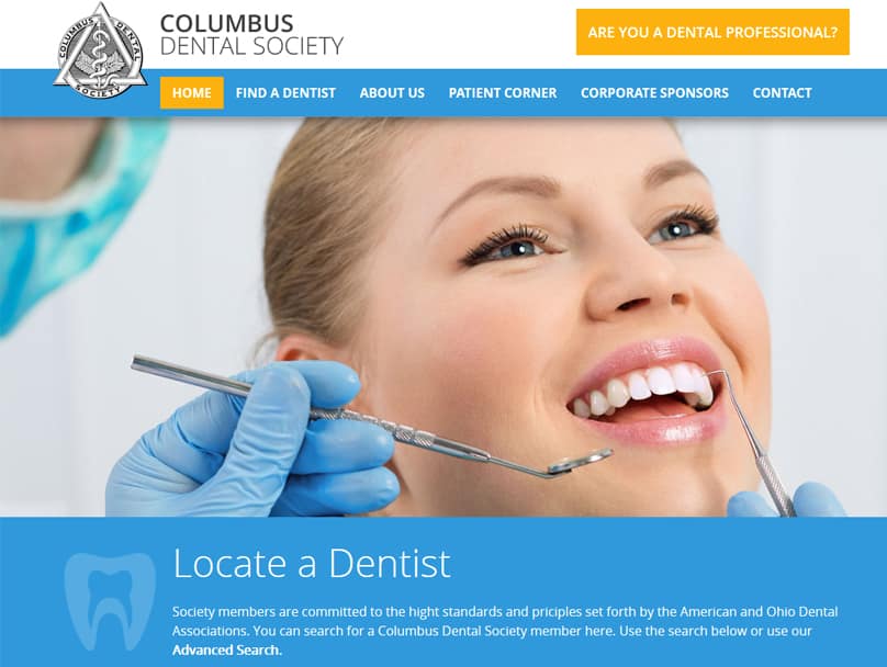 Microsurgical Endodontics Robintek Columbus site Design, Graphic