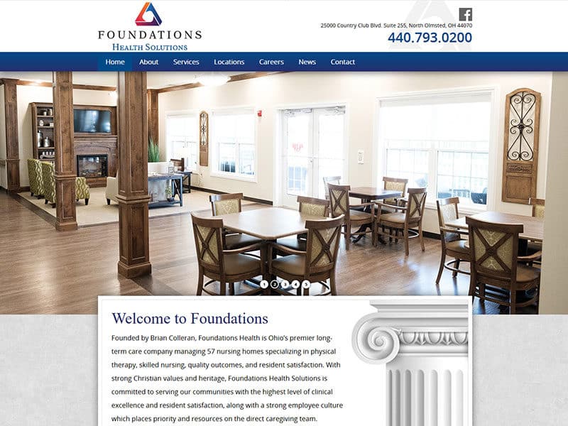Foundations Health Solutions Robintek Columbus site Design