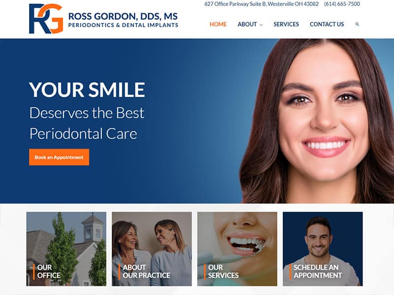 Ross Gordon, DDS Robintek Ohio Dental site Design
