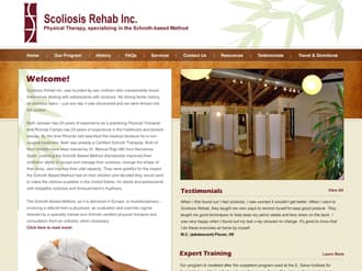Scoliosis Rehab - Business Website