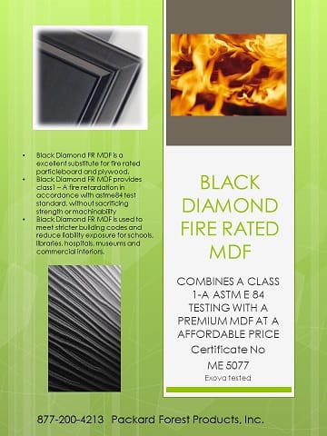 Black FR mdf